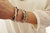 Kristall Armband "Stretchy Crystal brown" od Kette mit Silberelmenten braun