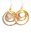Ohrringe "Golden Star" vergoldet mit Perlmutt